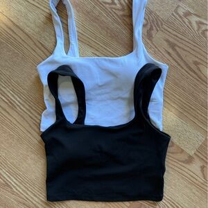 Athleta Black and White Sports Bras